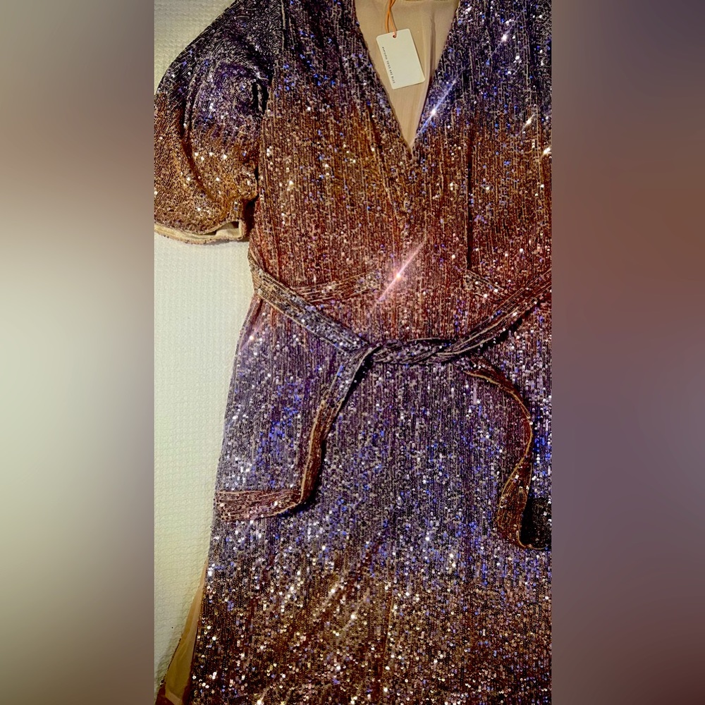 Sequin duster kimono cardigan size large
